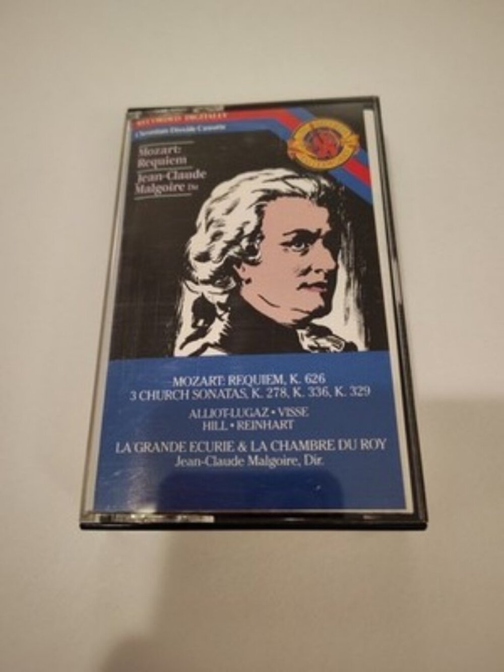 Jean Cluade Malgoire - Mozart Requiem Cassette *Tested* Three Church Sonatas